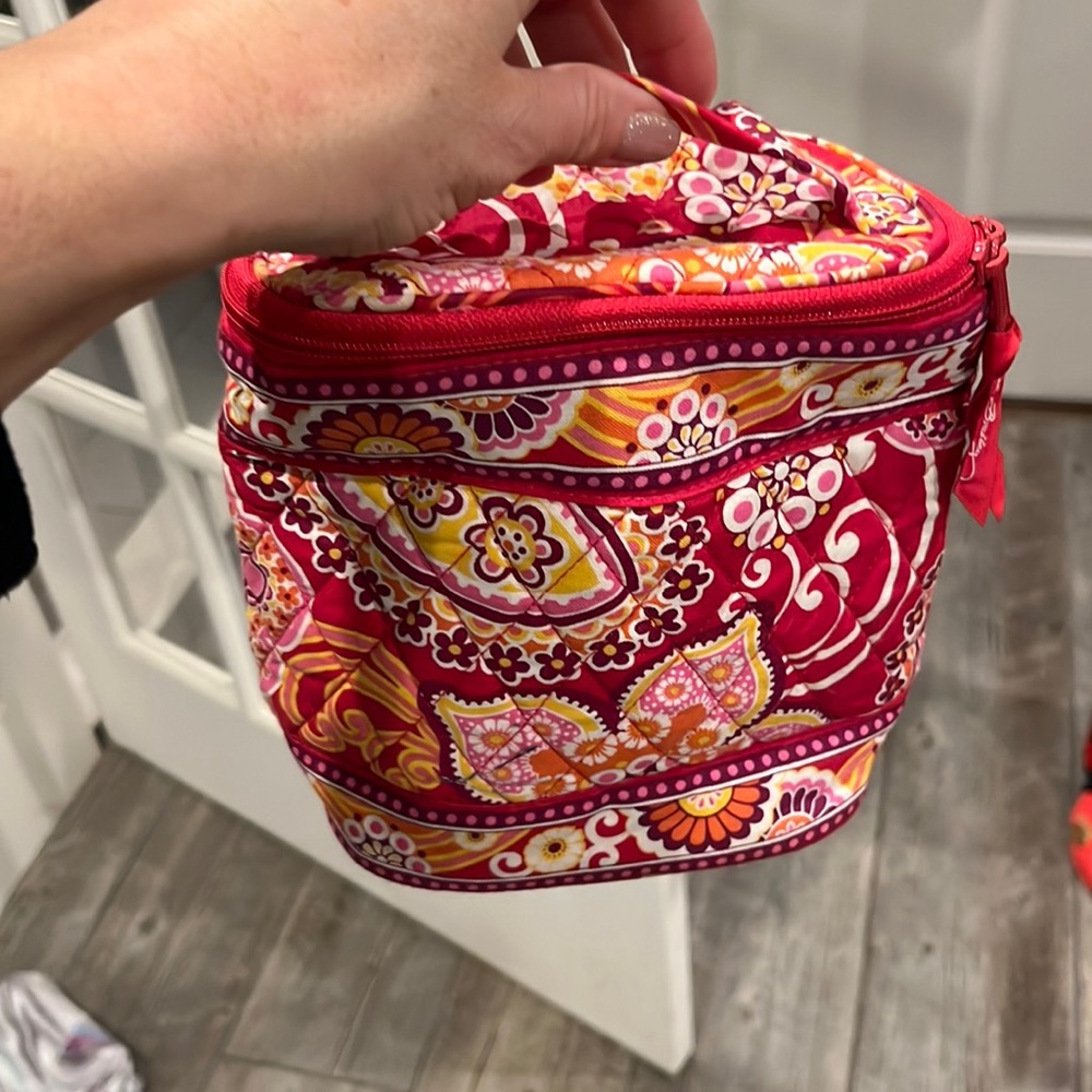 Vera Bradley Red and Pink Floral Cool Keeper
